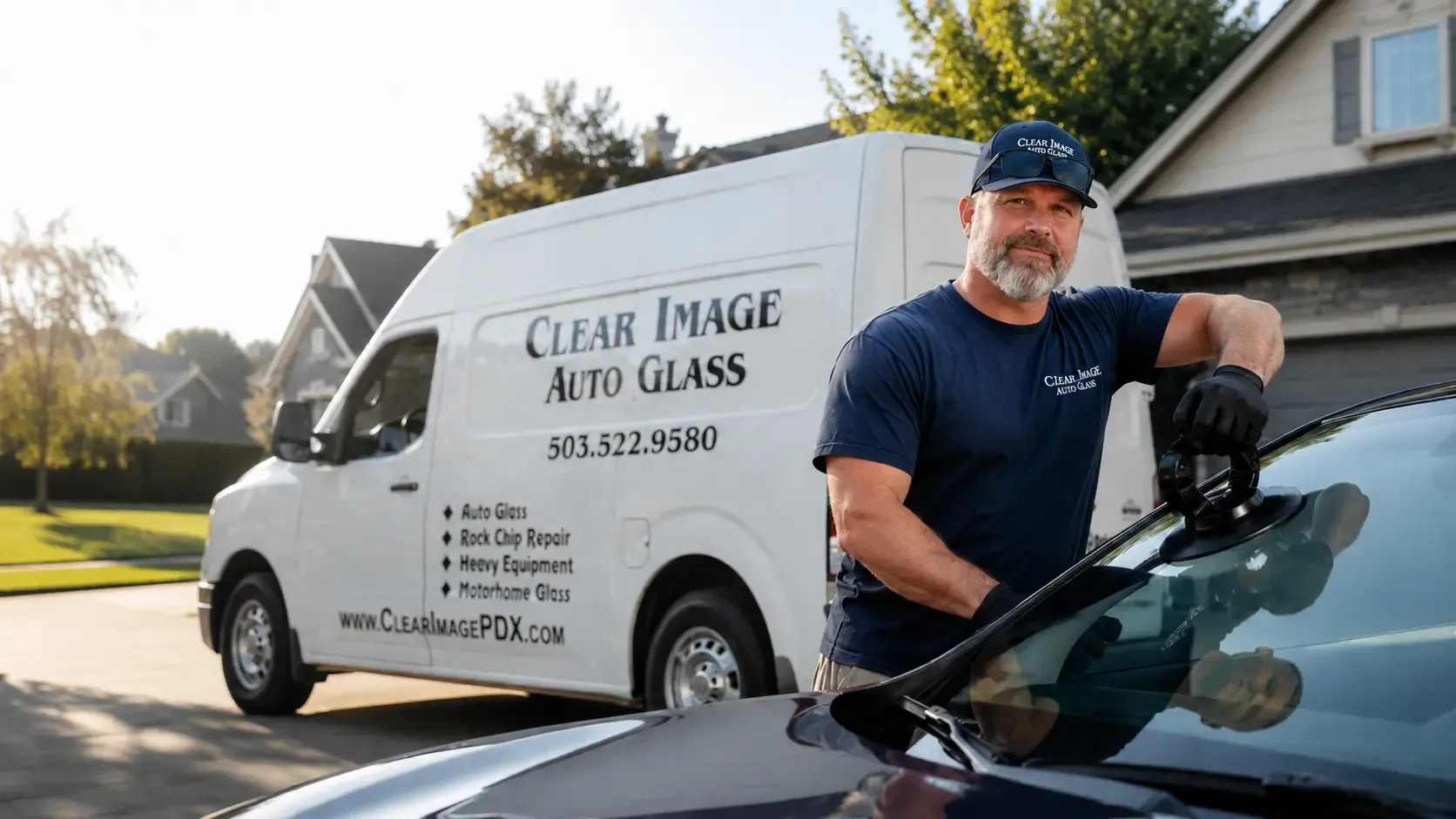 Kiel performing a glass installation